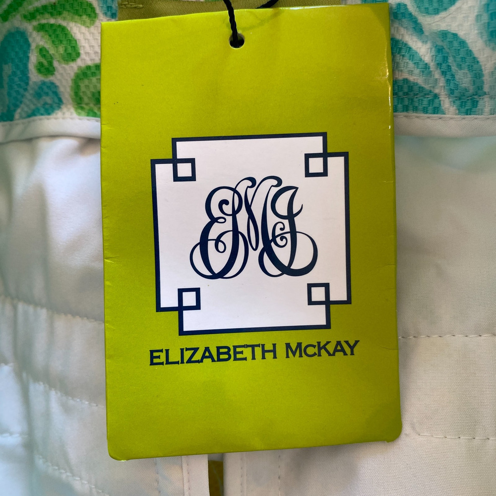 Elizabeth Mckay Hayden Short Size 2 Blue Green Stretch Resort Beach Vacay‎ NWT - Picture 7 of 10